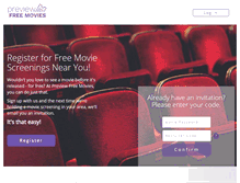 Tablet Screenshot of previewfreemovies.com